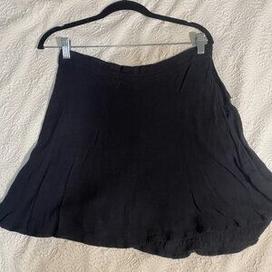 Black A-Line Mini Skirt